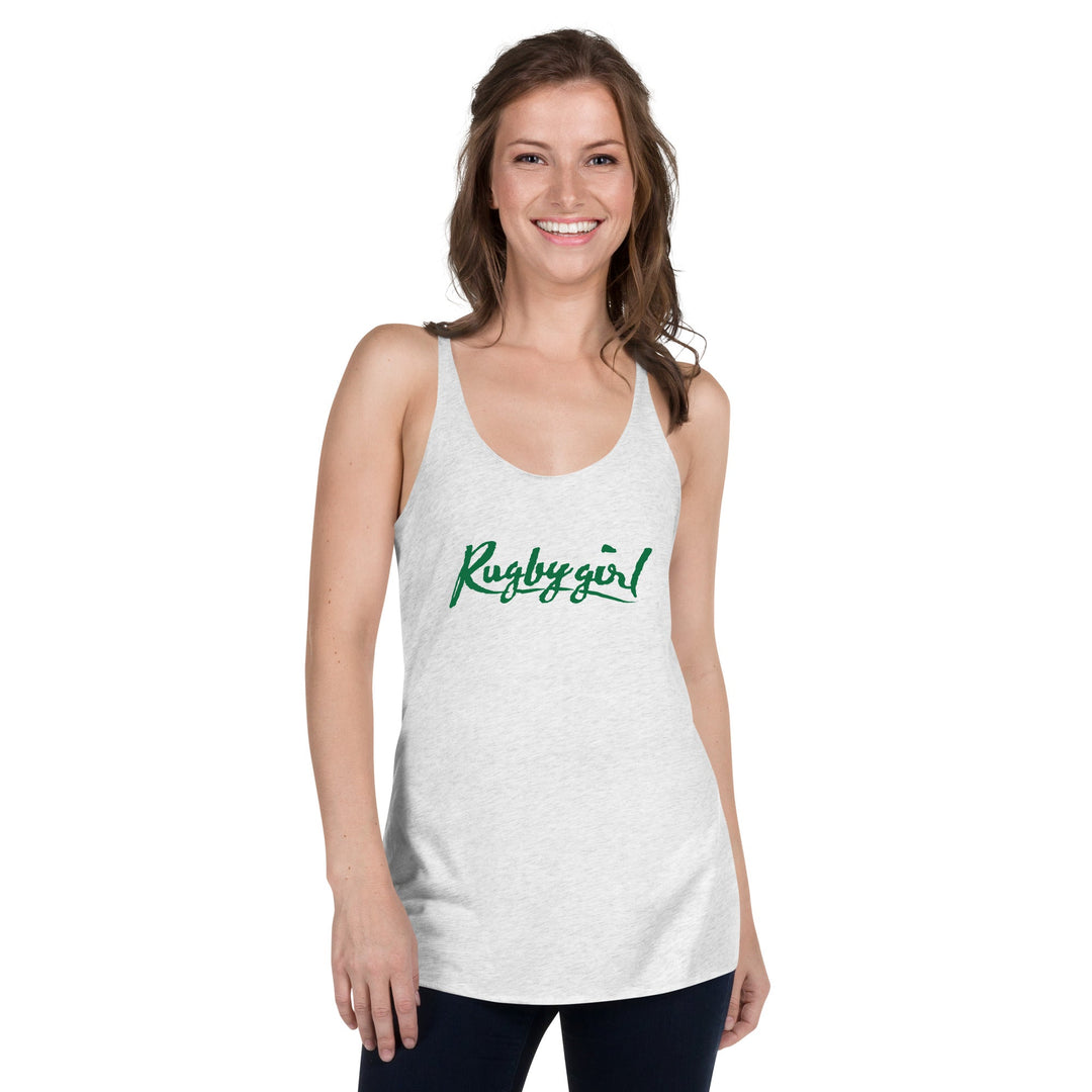 Rugbygirl Forest Text Tank Top - Stylish Fan Apparel Rugby Branded Apparel