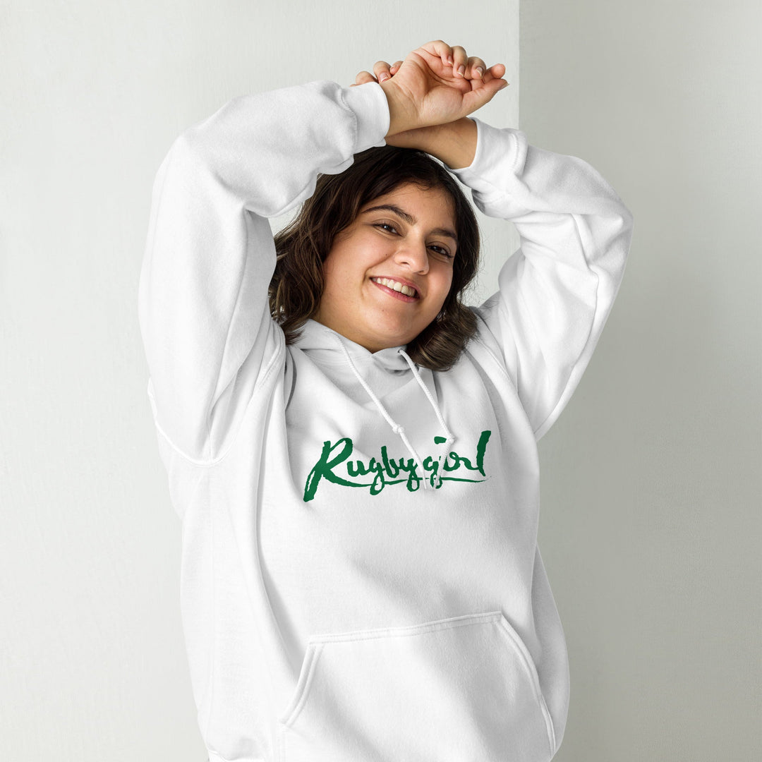 Forest Rugbygirl Text Hoodie – Stylish Fan Apparel Rugby Branded Apparel