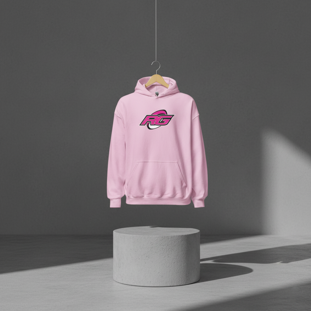Pink Rugby Hoodie