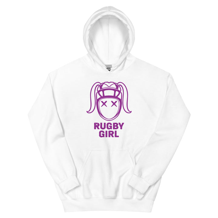 Purple Rugby Girl Icon Hoodie – Stylish Fan Apparel Rugby Branded Apparel