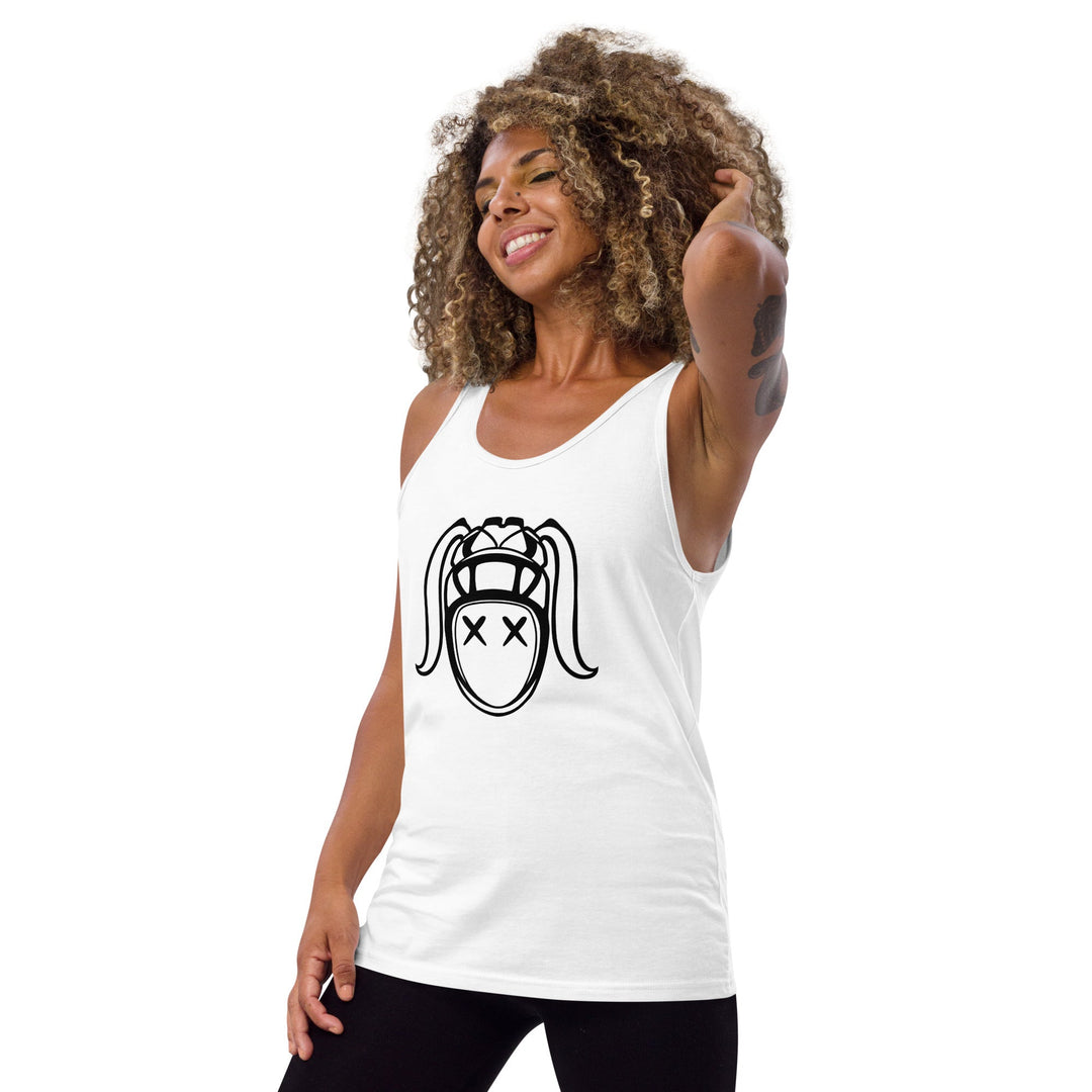 Rugby Girl Black Icon Tank Top - Stylish Fan Apparel Rugby Branded Apparel
