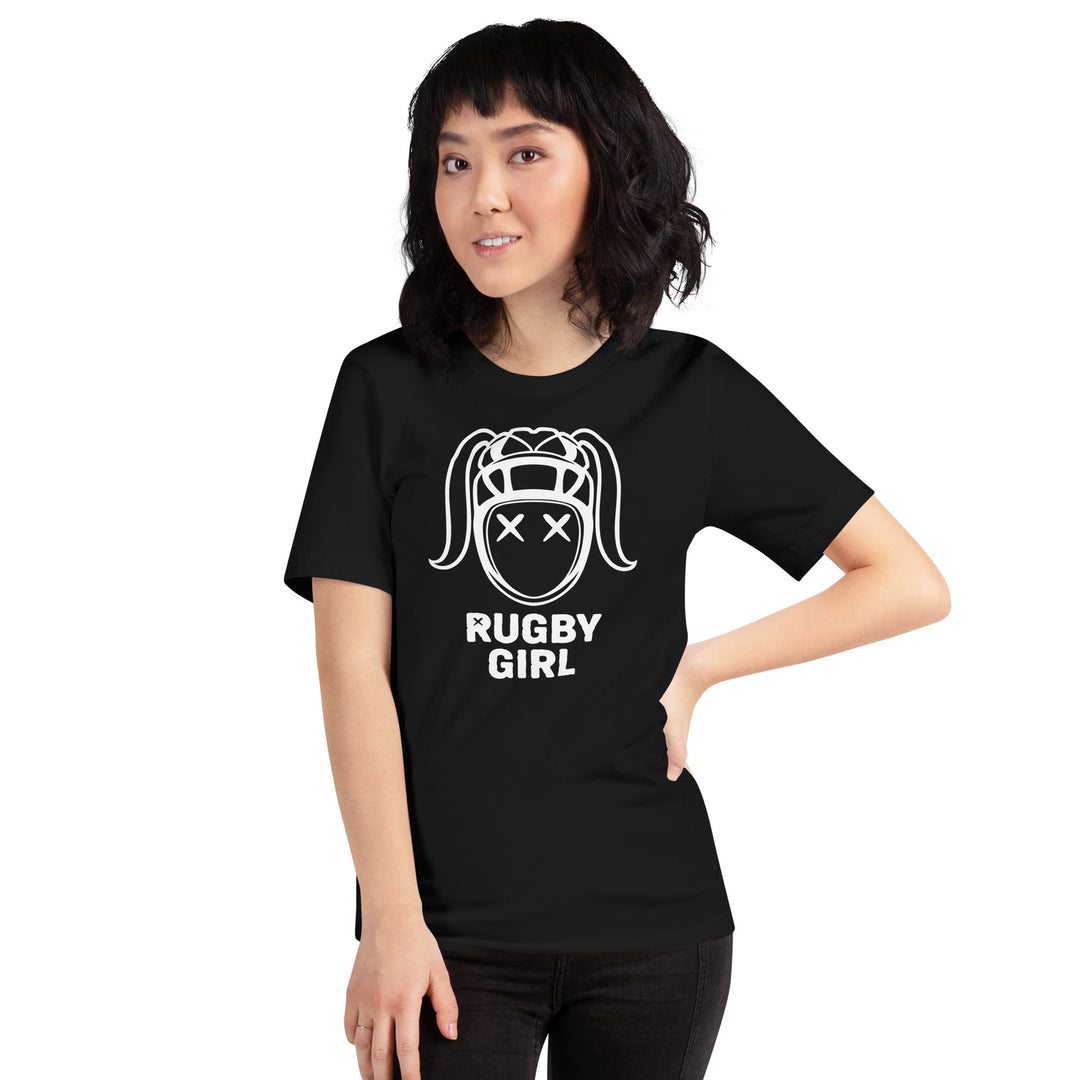Rugby Girl Icon Tee – Crisp White Design Rugby Branded Apparel