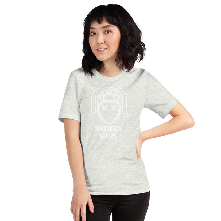 Rugby Girl Icon Tee – Crisp White Design Rugby Branded Apparel