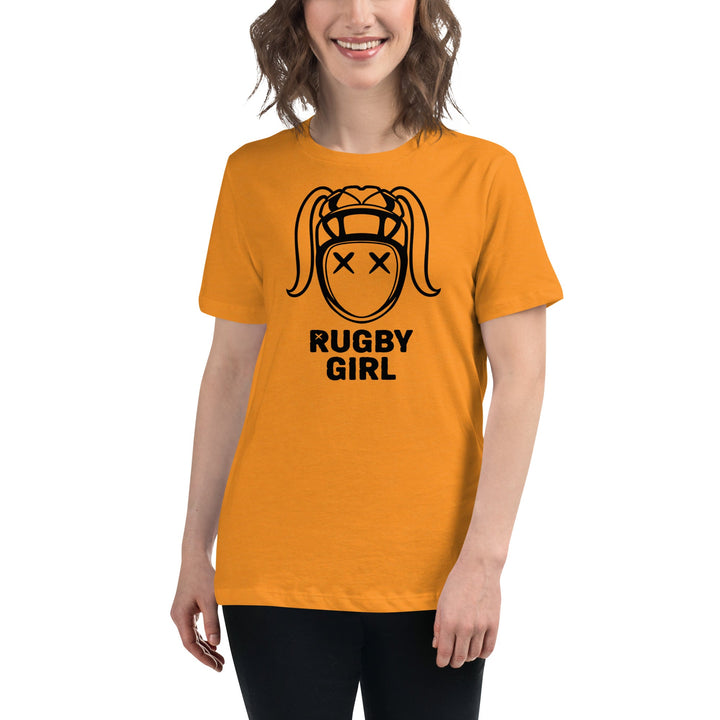 Rugby Girl Icon Tee – Edgy Black Design Rugby Branded Apparel