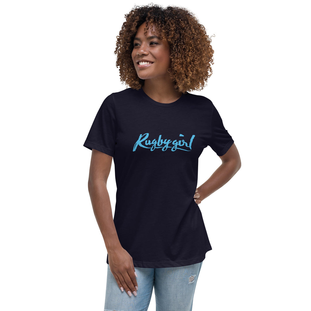 Rugby Girl Tee – Sky Lettering Rugby Branded Apparel