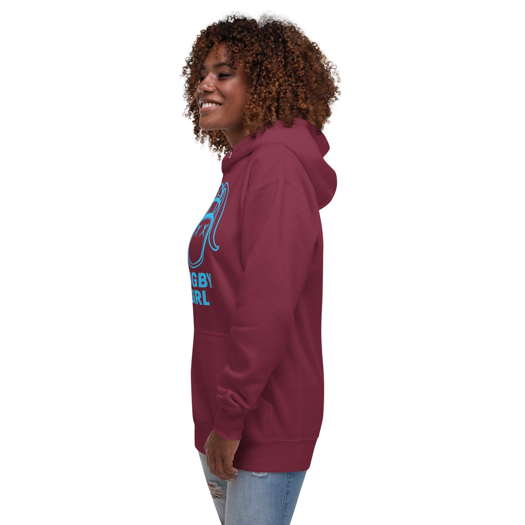 Sky Blue Rugby Girl Icon Hoodie – Stylish Fan Apparel Rugby Branded Apparel