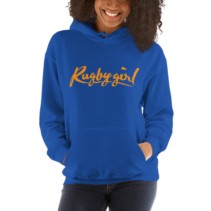 Sunshine Rugbygirl Text Hoodie – Stylish Fan Apparel Rugby Branded Apparel