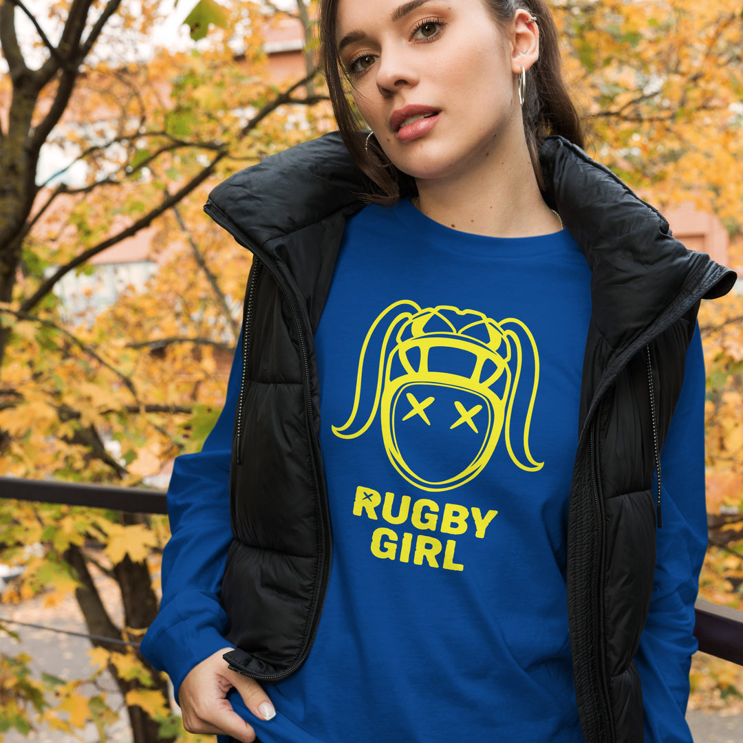 Rugby Girl Yellow Long Sleeve Tee