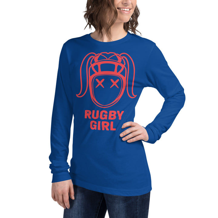 Rugby Girl Red Long Sleeve Tee